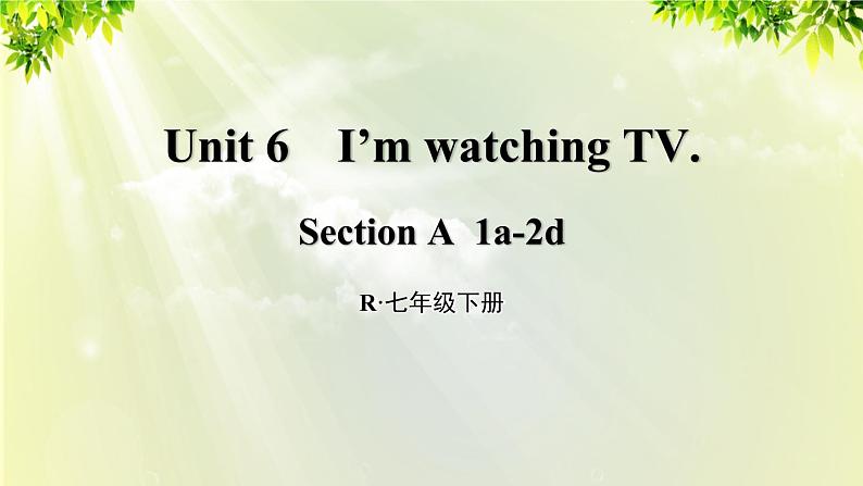 1人教版七年级英语下册 unit6 section A 1a-2d第1页