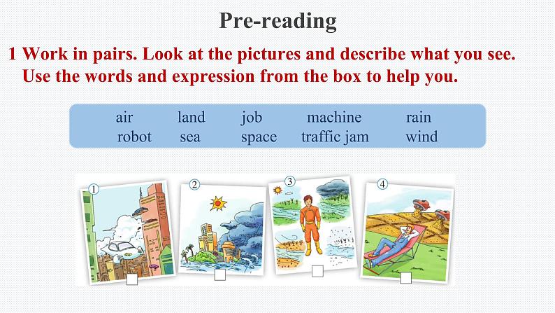 外研版英语七年级下册  Module 4 Unit 2   Every family will have a small plane.课件 (共29张PPT)08