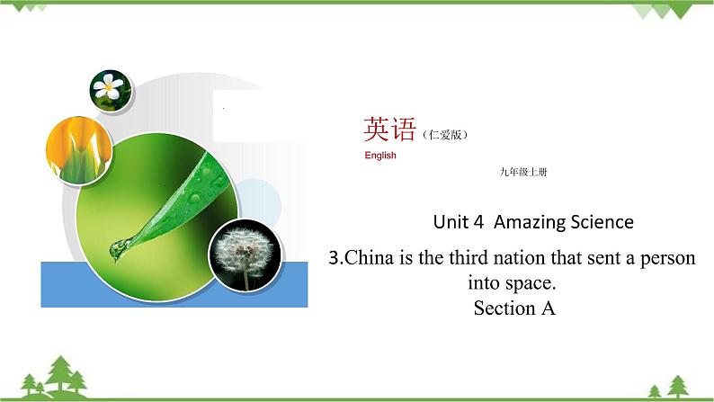 12.1 Unit 4 Topic 3 Section A   九年级英语上学期 同步教学课件（仁爱版）01