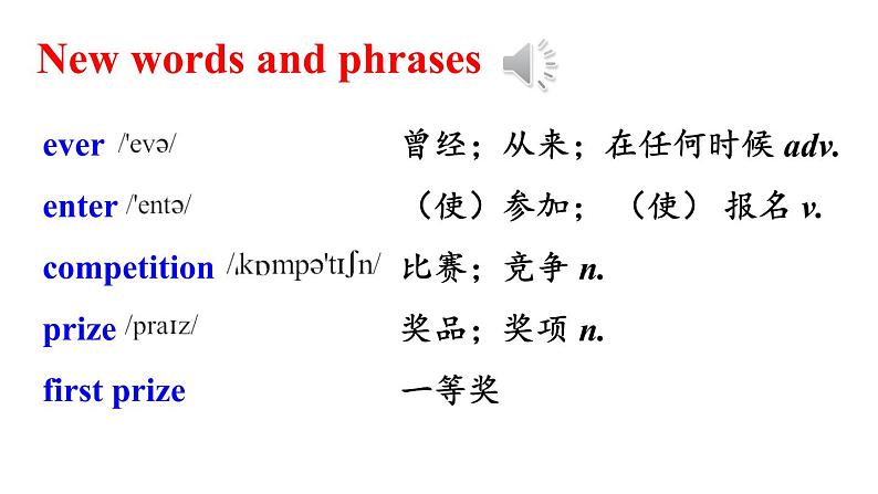 Module 2 Unit 1 I ' ve also entered lots of speaking competitions 优质教学课件PPT02