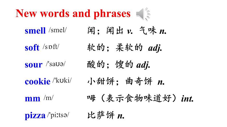 Module 1 Unit 1 It smells delicious 优质教学课件PPT02