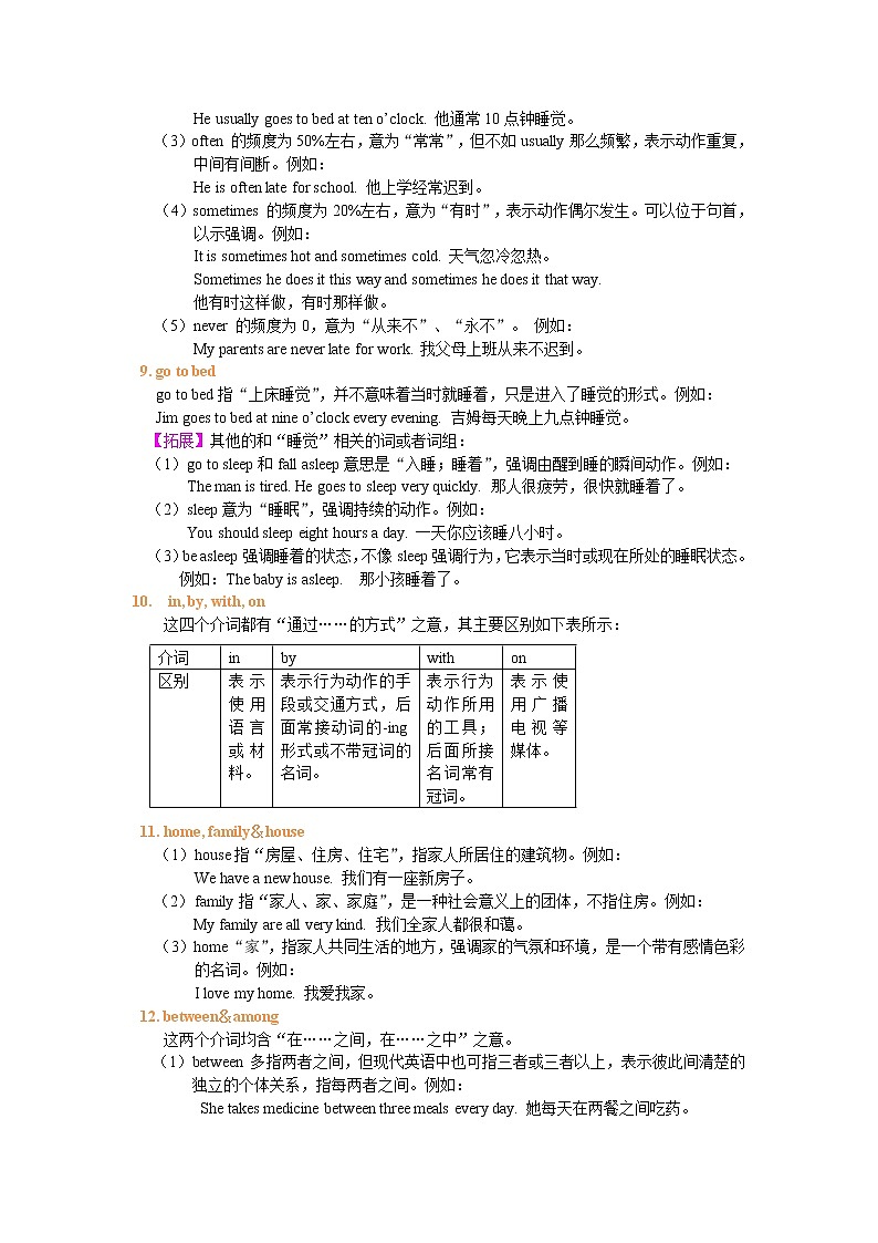 Review of Units1-6 词句精讲精练第3页