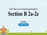 人教新目标（Go For It)九年级上册 Unit1 How can we become good learners Section B 2a-2e（PPT课件）