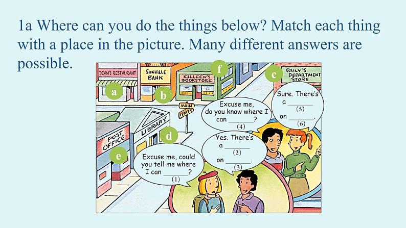 人教新目标（Go For It)九年级上册 Unit3 Could you please tell me where the restrooms are Section A 1a-2d（PPT课件）08