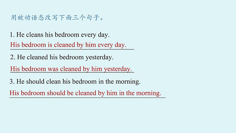 人教新目标（Go For It)九年级上册 Unit7 Teenagers should be allowed to choose their own clothes. Grammar Focus-4c（PPT课件）08