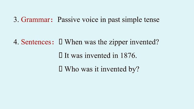 人教新目标（Go For It)九年级上册 Unit6 When was it invented Section A Grammar Focus-4c（PPT课件）03