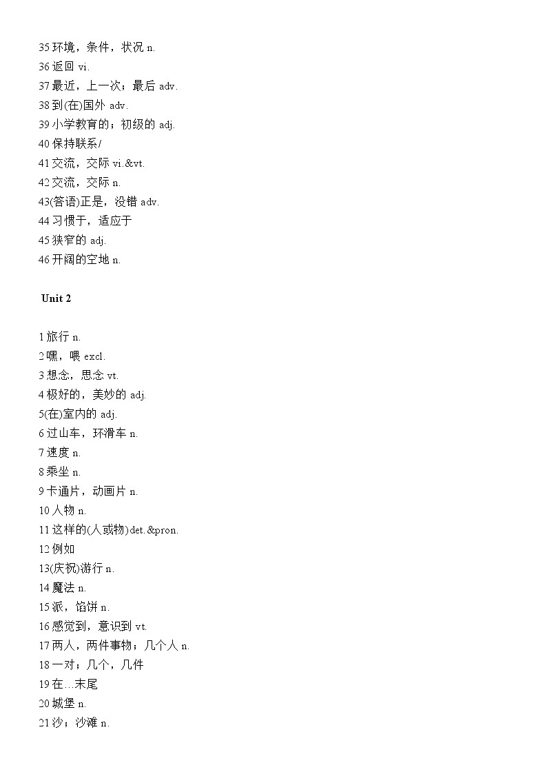 八年级下册译林版U1-8单词表电子版02