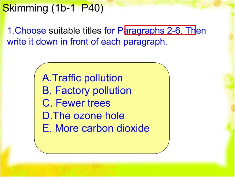 仁爱科普版初中英语九年级上册 Unit 2 Topic 2 Section C 课件05