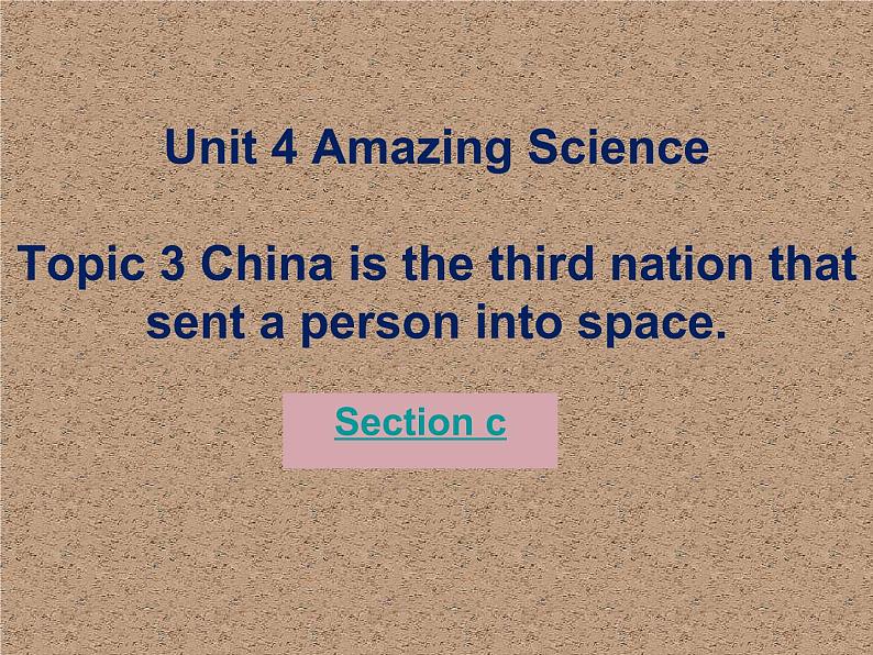 仁爱科普版初中英语九年级上册 Unit 4 Topic 3 Section C 课件01