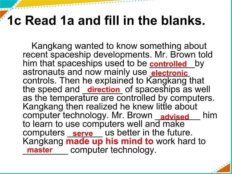 仁爱科普版初中英语九年级上册 Unit 4 Topic 3 Section B 课件07