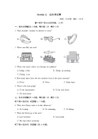 外研版 (新标准)九年级上册Revision Module A课时训练