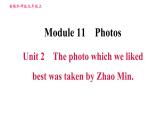 外研版九年級(jí)上冊(cè)英語(yǔ)課件 Module 11 Unit 2 The photo which we liked best was taken by Zhao Min