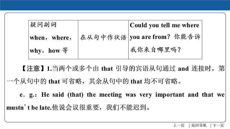 【语法专项突破】 复合句  中考英语复习针对性研究（全国通用） 练习课件07