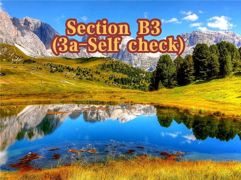 人教版八年级上册 U1 Section B 3a-self check 课件03