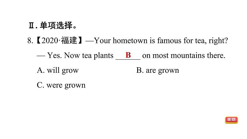 冀教版九年级上册英语课件 Unit6 语法知识专练课件06