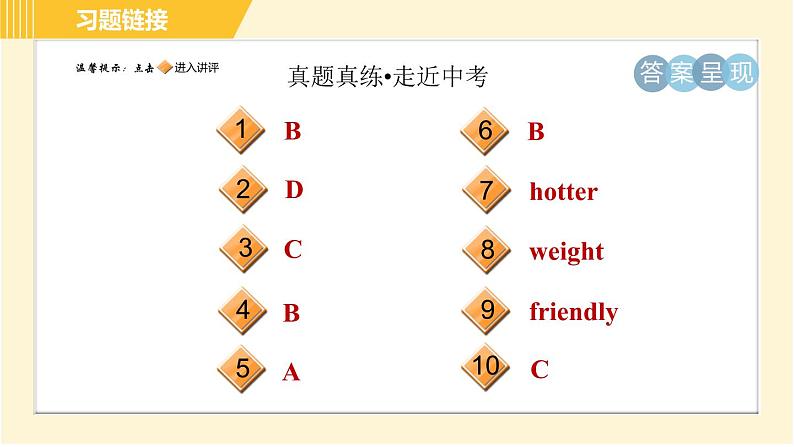 译林版八年级上册英语课件 Unit1 单元整合与拔高02