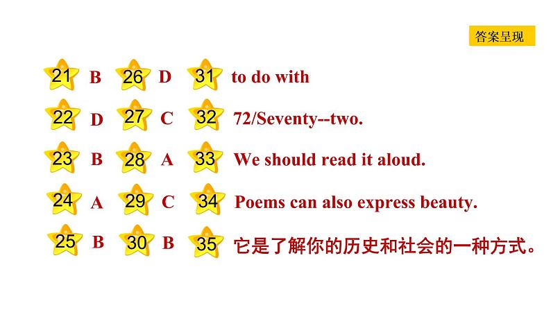 冀教版九年级上册英语课件 Unit4 Lesson 19　A Story or a Poem03