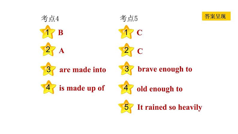 冀教版九年级上册英语课件 Unit5 易错考点专练03