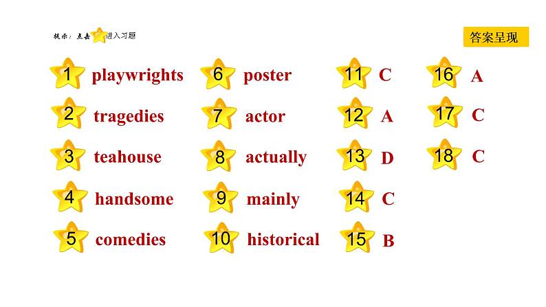 冀教版九年级上册英语课件 Unit6 Lesson 35　Theatres Are Fun!02