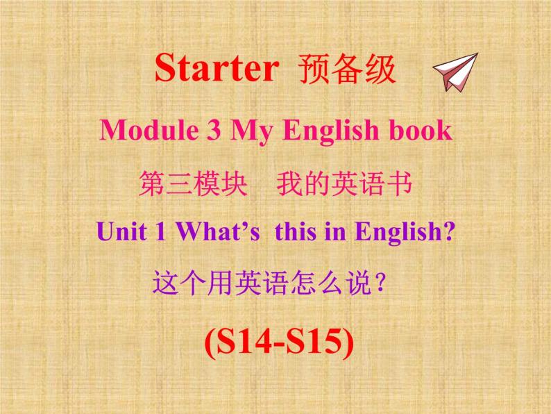 外研版（新标准）初中英语九年级下册Starter Module 3 课件01