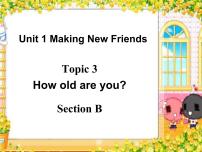 仁爱科普版七年级上册Unit 1 Making new friendsTopic 3 How old are you?教学课件ppt