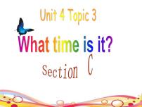 初中英语仁爱科普版七年级上册Unit 4 Having funTopic 3 What time is it now?教学课件ppt