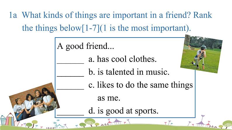 人教英语八年级上 Unit3第三课时（SectionB1a-1e） PPT课件+素材07