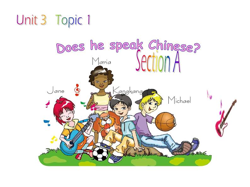 仁爱英语七年级上Unit3第1课时Section A第1页