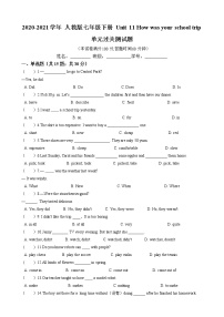 人教新目标 (Go for it) 版七年级下册Unit 11 How was your school trip?综合与测试练习题