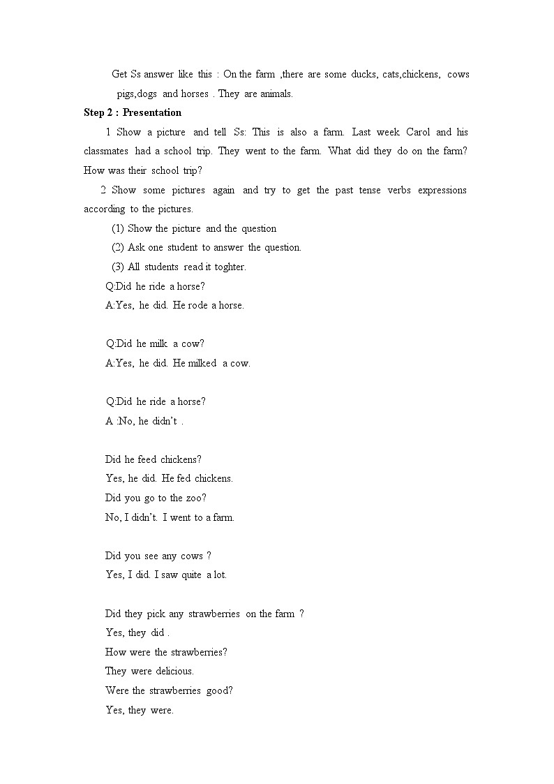 人教版英语七年级下册Unit 11 教案02