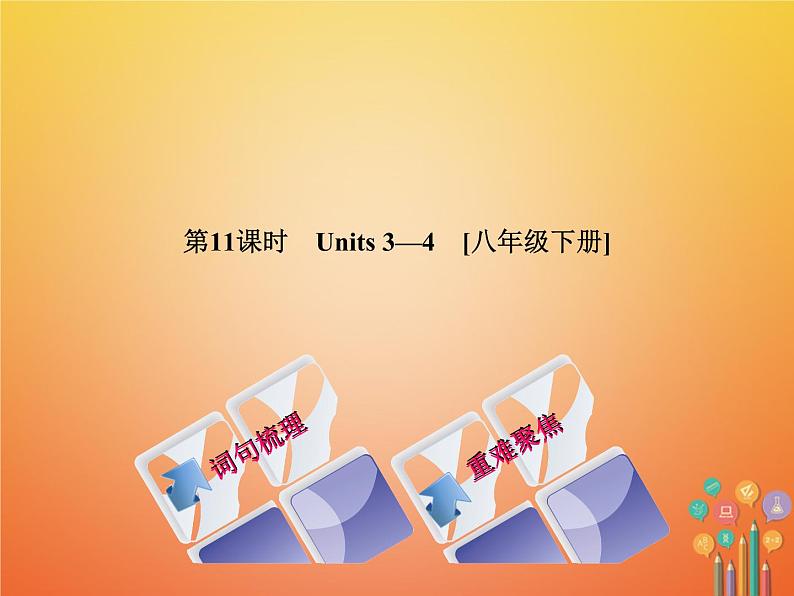 湖南省2018年中考英语总复习第一篇教材过关八下第11课时Units3_4教学课件人教新目标版01