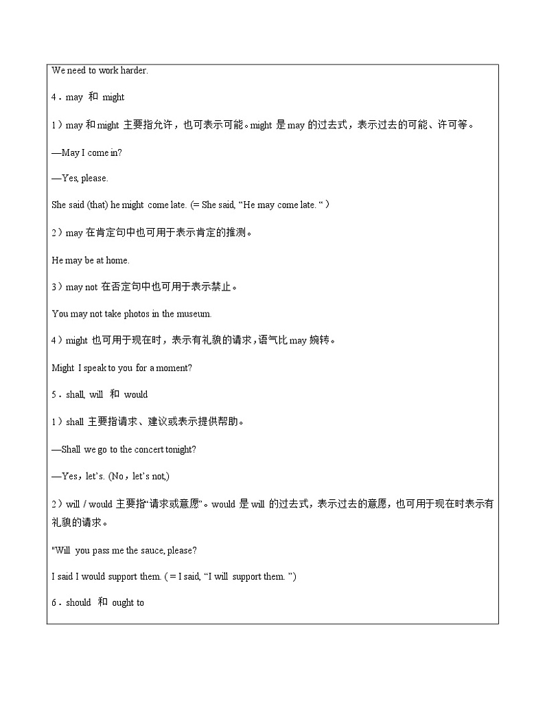【尖子生暑假拔高】初中英语专题讲义：8情态动词（教师版+学生版）03