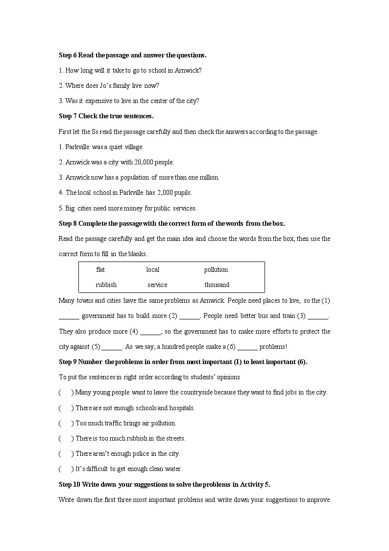 Module 9 Unit 2 公开课教学设计（外研版八年级上册）第2页