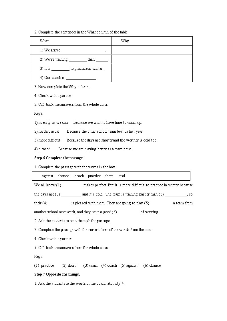 Module 3 Unit 2 教学设计（外研版八年级上册）第3页