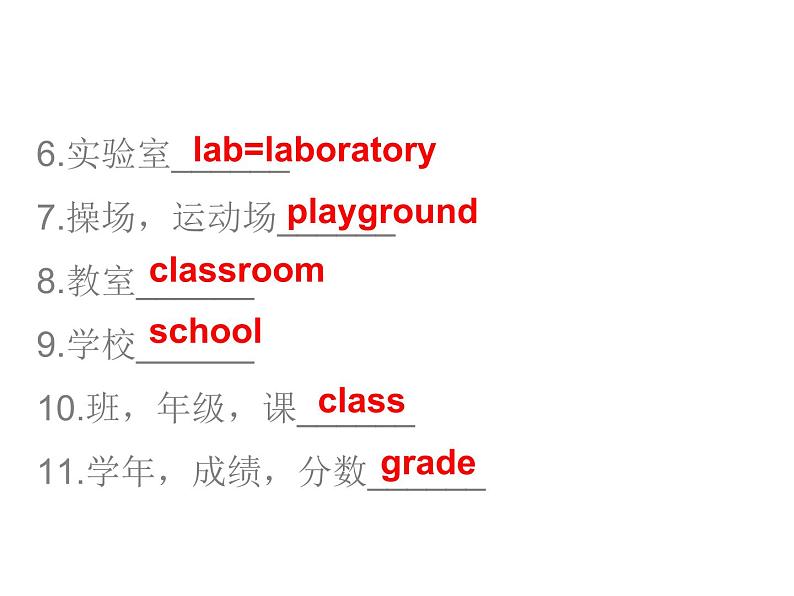 中考英语人教总复习课件：第二部分5.话题五    学校 (共75张PPT)04