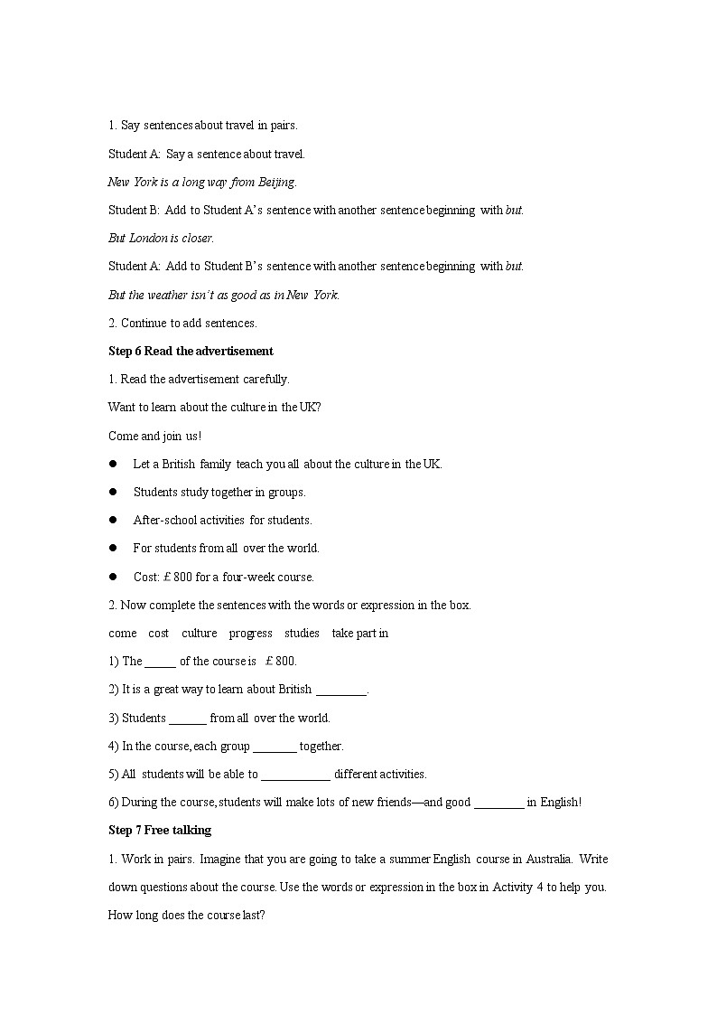 Module 7 Summer in Los Angeles Uint 3教学设计（外研版八年级英语下册）03