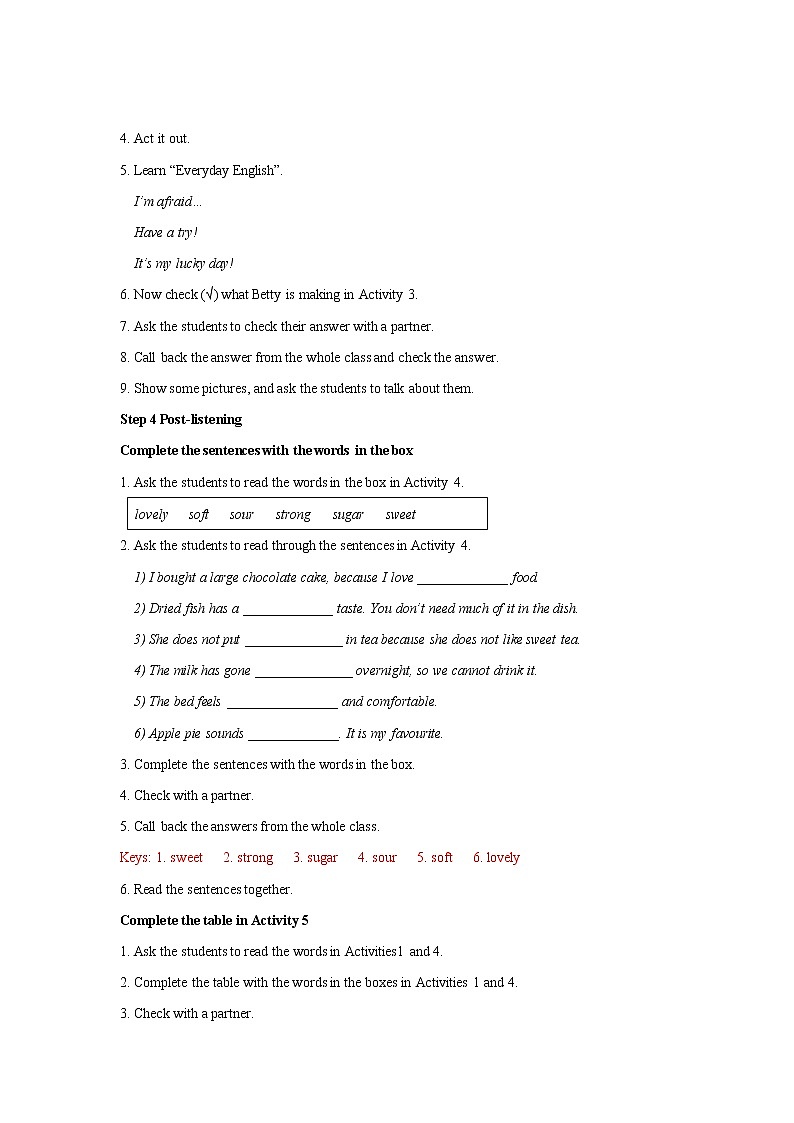 Module 1 Feelings and impressions Unit 1教学设计（外研版八下）03