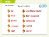 冀教版七年级上册英语习题课件 Unit4 Lesson 19 Time for Breakfast!