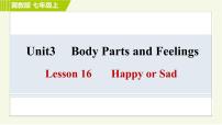 冀教版七年级上册Lesson 16  Happy or Sad习题ppt课件