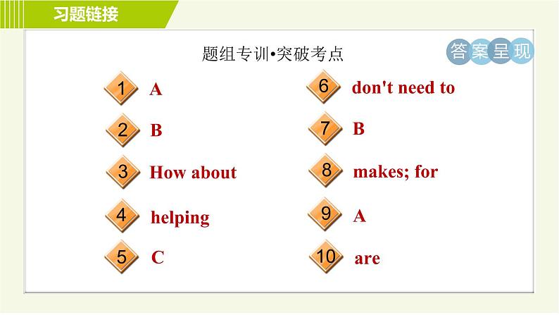 冀教版七年级上册英语习题课件 Unit1 Lesson 6 Things for School03