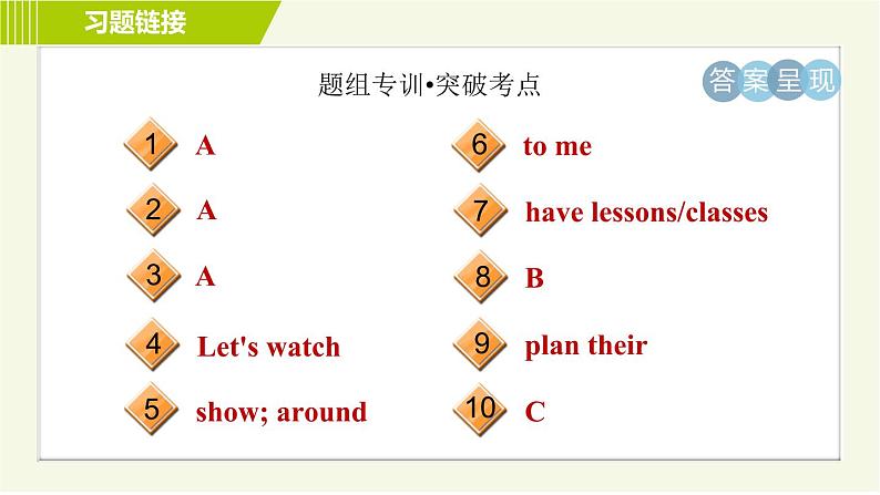 冀教版七年级上册英语习题课件 Unit1 Lesson 3 Welcome to Our School03