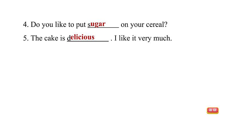 冀教版七年级上册英语习题课件 Unit4 Lesson 19　　Time for Breakfast!06