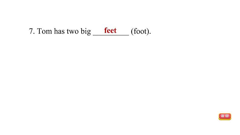 冀教版七年级上册英语习题课件 Unit3 Lesson 18　　We All Look Different!第7页