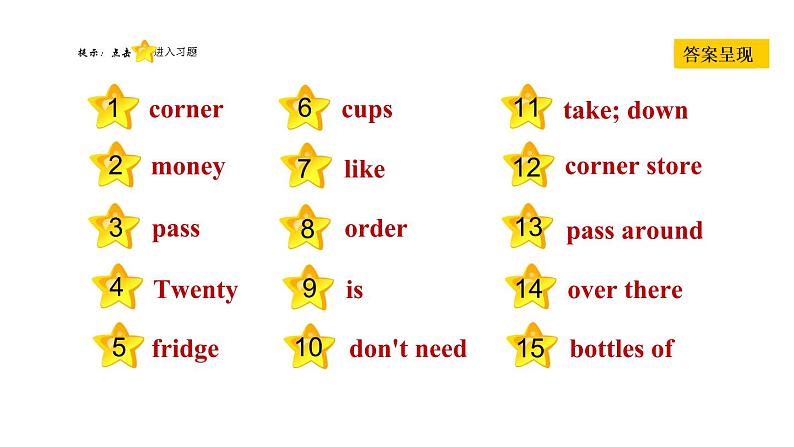 冀教版七年级上册英语 Unit4习题课件02