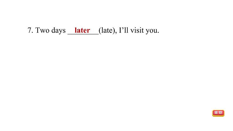 冀教版七年级上册英语 Unit1习题课件07