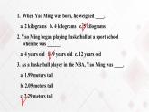 Unit 6 Role Models Lesson 16 Yao Ming 课件+教案