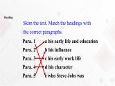 Unit 6 Role Models Lesson 18 Steve Jobs 课件+教案