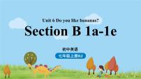 初中人教新目标 (Go for it) 版Unit 6 Do you like bananas?Section B示范课ppt课件