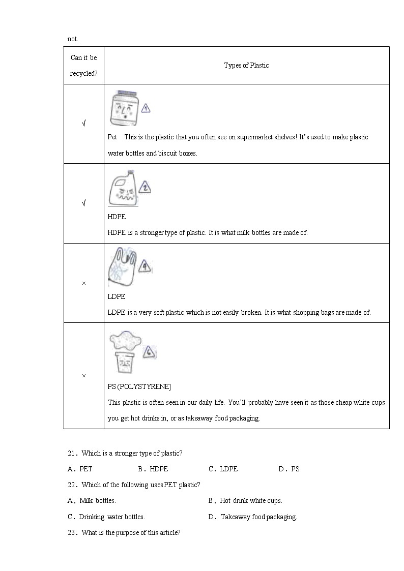 江苏省苏州市2021年中考英语试题真题及答案（word版）03