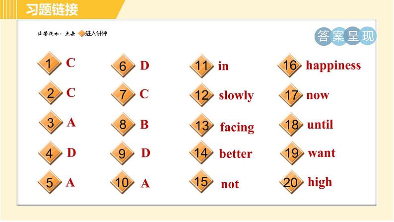 人教版八年级上册英语习题课件 Unit3 Period 5 Section B(Self Check)第2页